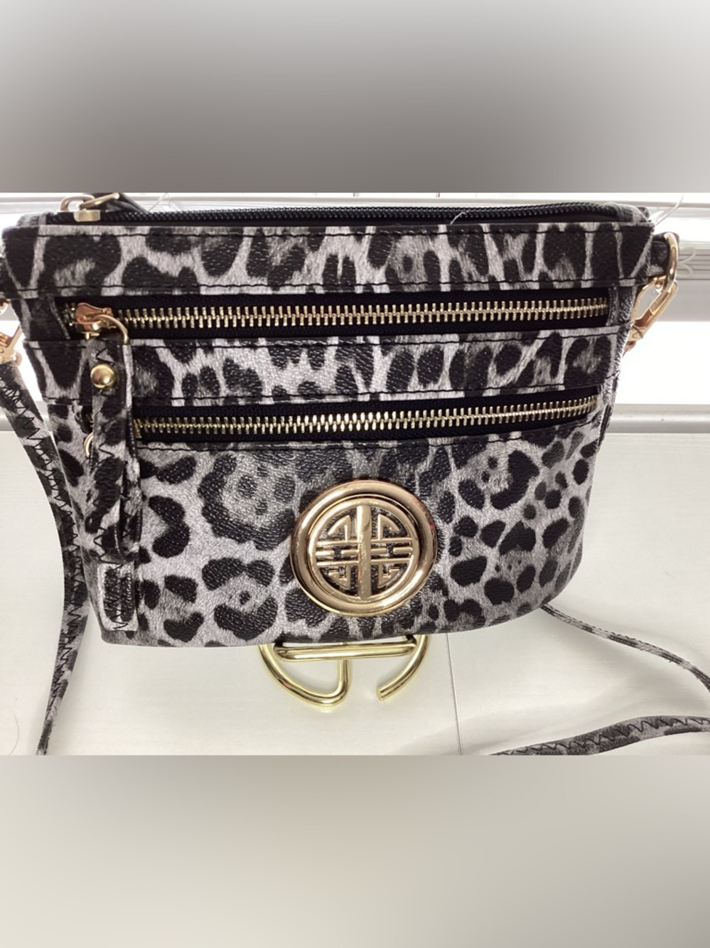 animal print  crossbody bag